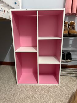 Pink and white Shelf