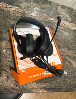 EKSA H2 Wired Office headset With Microphone Noise Cancellation Over-Ear