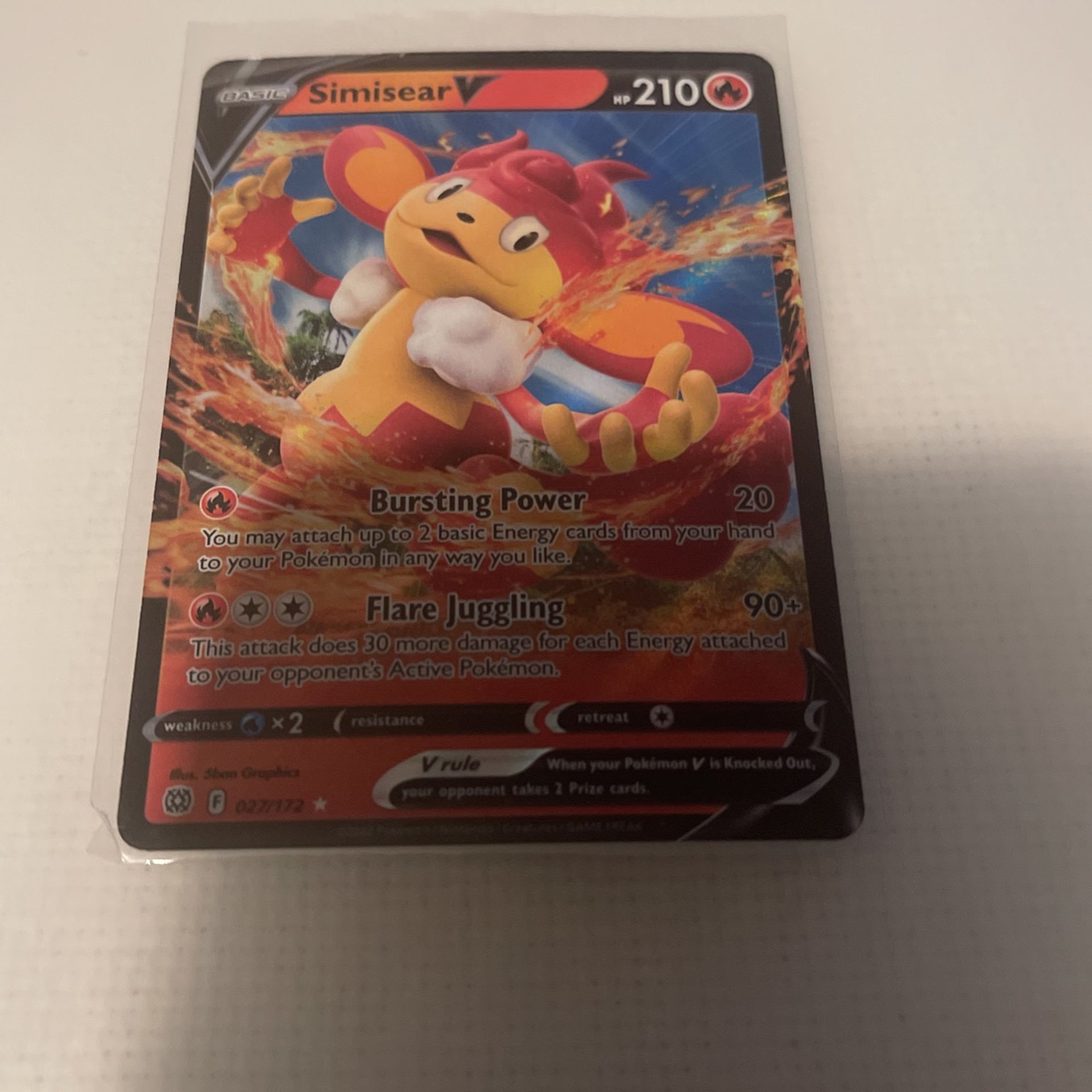 Pokémon Simisear V 27/172