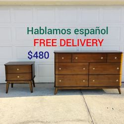 Like New Dresser And Night Stand 🚛 FREE DELIVERY 🚛