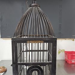 Vintage decor bird cage