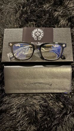 Chrome Hearts Black Eyeglasses with Case
