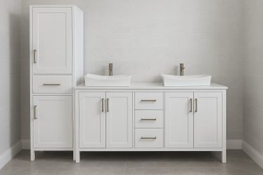 Bathroom vanity 72”