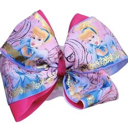 Pink Cinderella Bow For Girl 