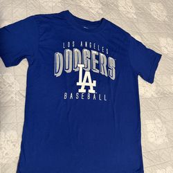 Dodgers kids blue shirt  10-12 size