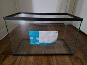 10 gallon framed glass aquarium