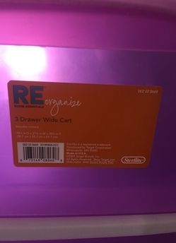 3 drawer wife cart plastic