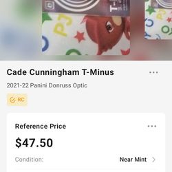 Cade Cunningham R.K. really good condition