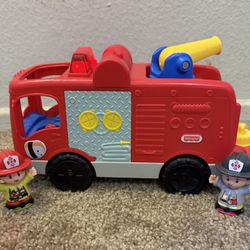 Fisher Price Little People Musical Helping Others Fire Truck Musical