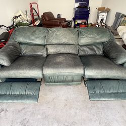 La•Z•Boy Green Recliner Sofa