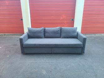 Grey Sleeper Couch w/Storage - Free Delivery