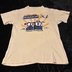 Mens Medium Vintage 1983 AMA Kawasaki Camel Pro San Jose Mile Championship Tshirt