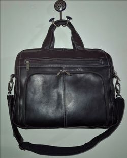 🔥Kenneth Cole REACTION 'Out of the Bag' Manhattan Colombian Leather 15.6" Laptop Briefcase Travel