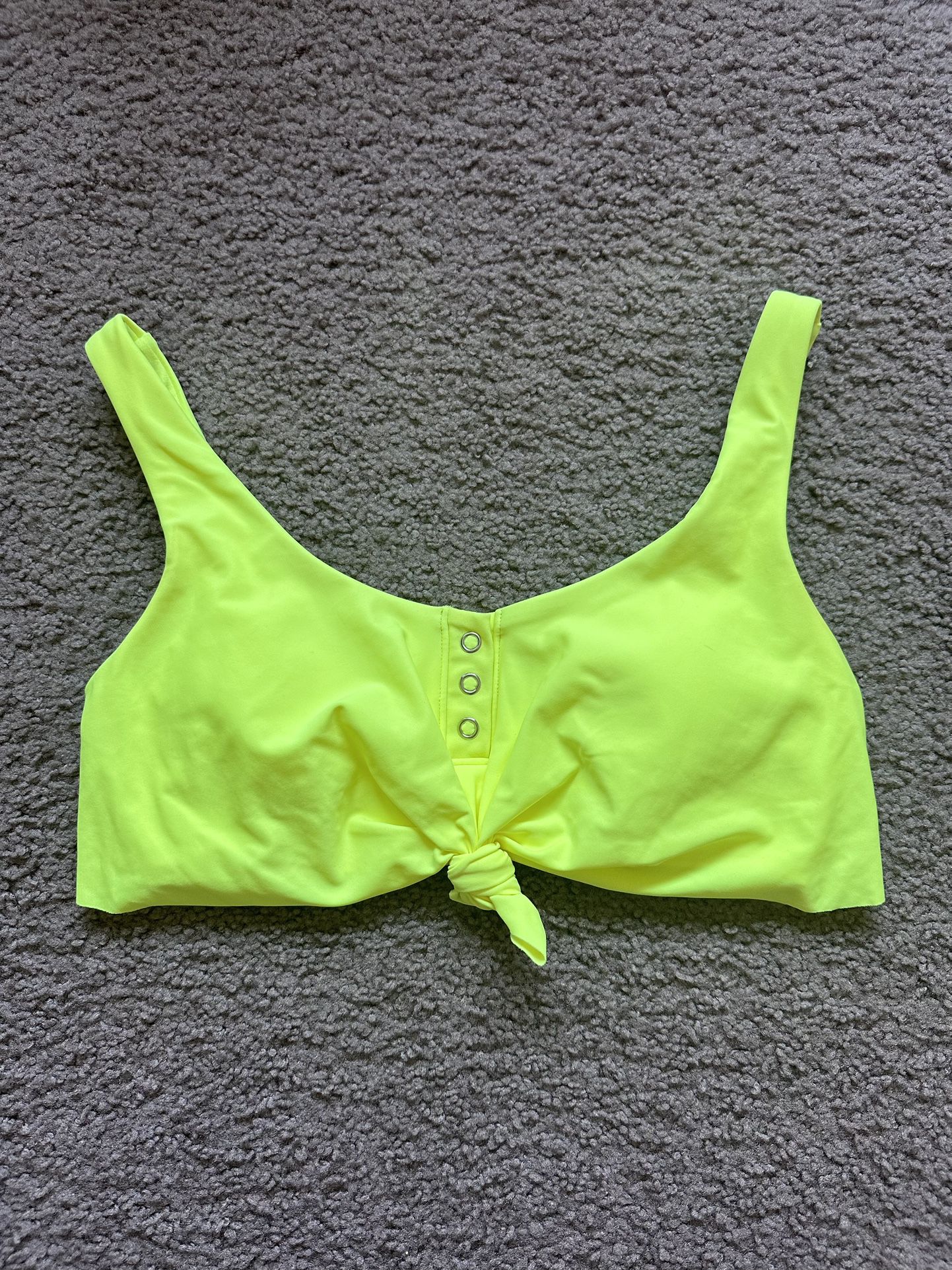 Neon Yellow Bikini Top (Size S) - LOCAL MEETUP ONLY