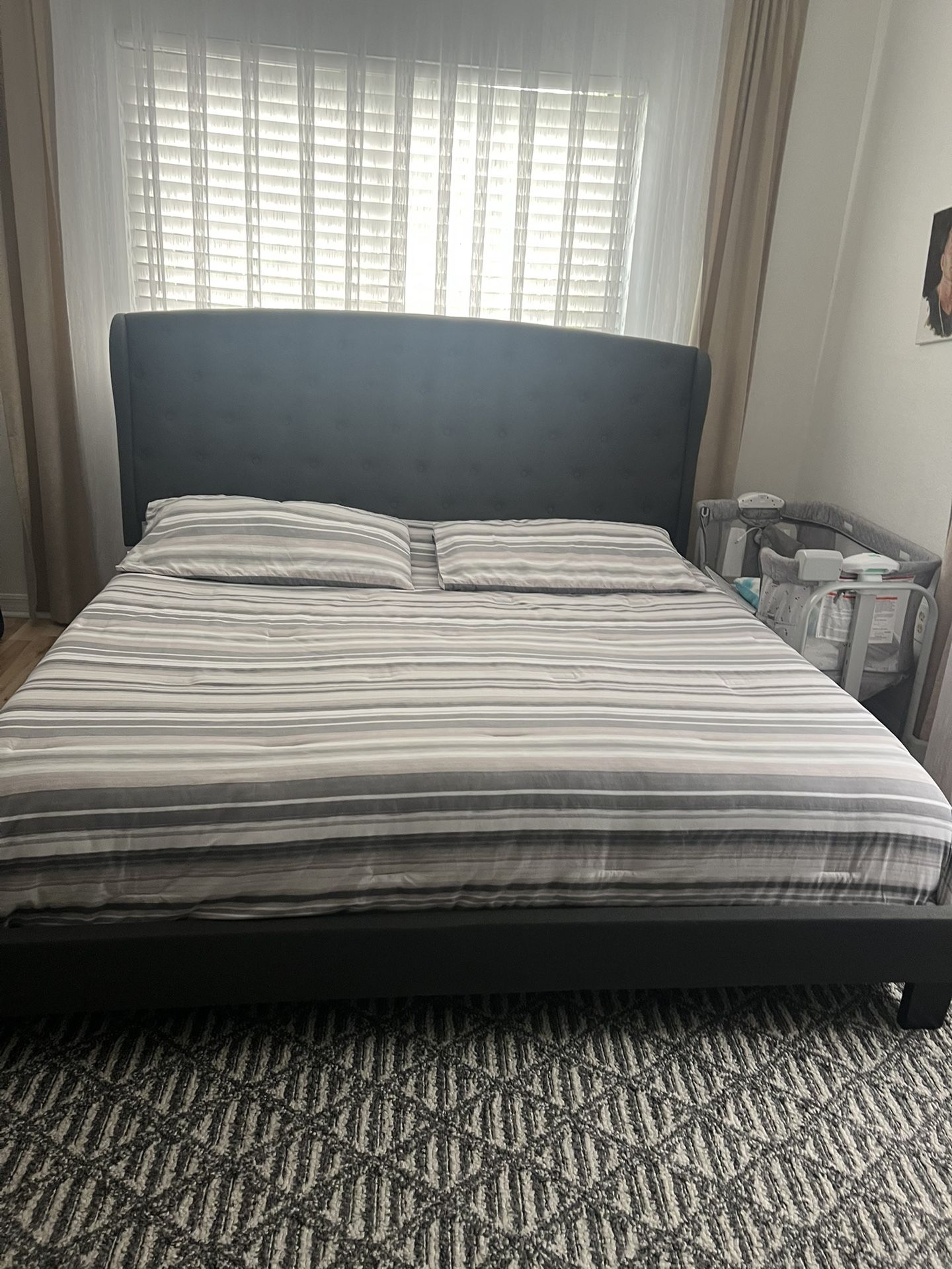 Bed King And Spring Box No Matress