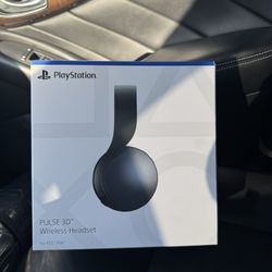 playstation pulse 3d wireless headset black (factory sealed)