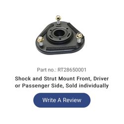 Shock And Strut Mount Front Driver & Passenger 