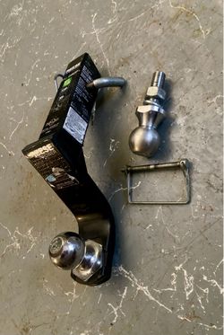 Heavy-Duty Reese Towpower Trailer Hitch, 2” Ball Set 5-1/4" drop / 4” Rise w/Extras 5000lbs