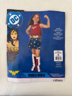 Kids Size 6 Wonder Woman Halloween Costume