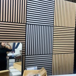 24” x 24” Acoustic Wood Wall Panels – Soundproof, Stylish, Multiple Designs & Sizes Available