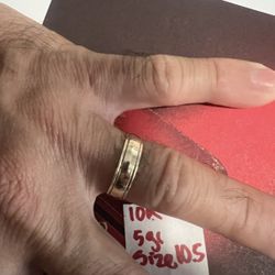 10K Solid Gold Man Wedding Band  5Gr Size 10.5