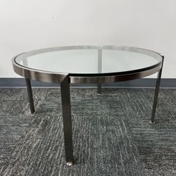 Glass End Table 