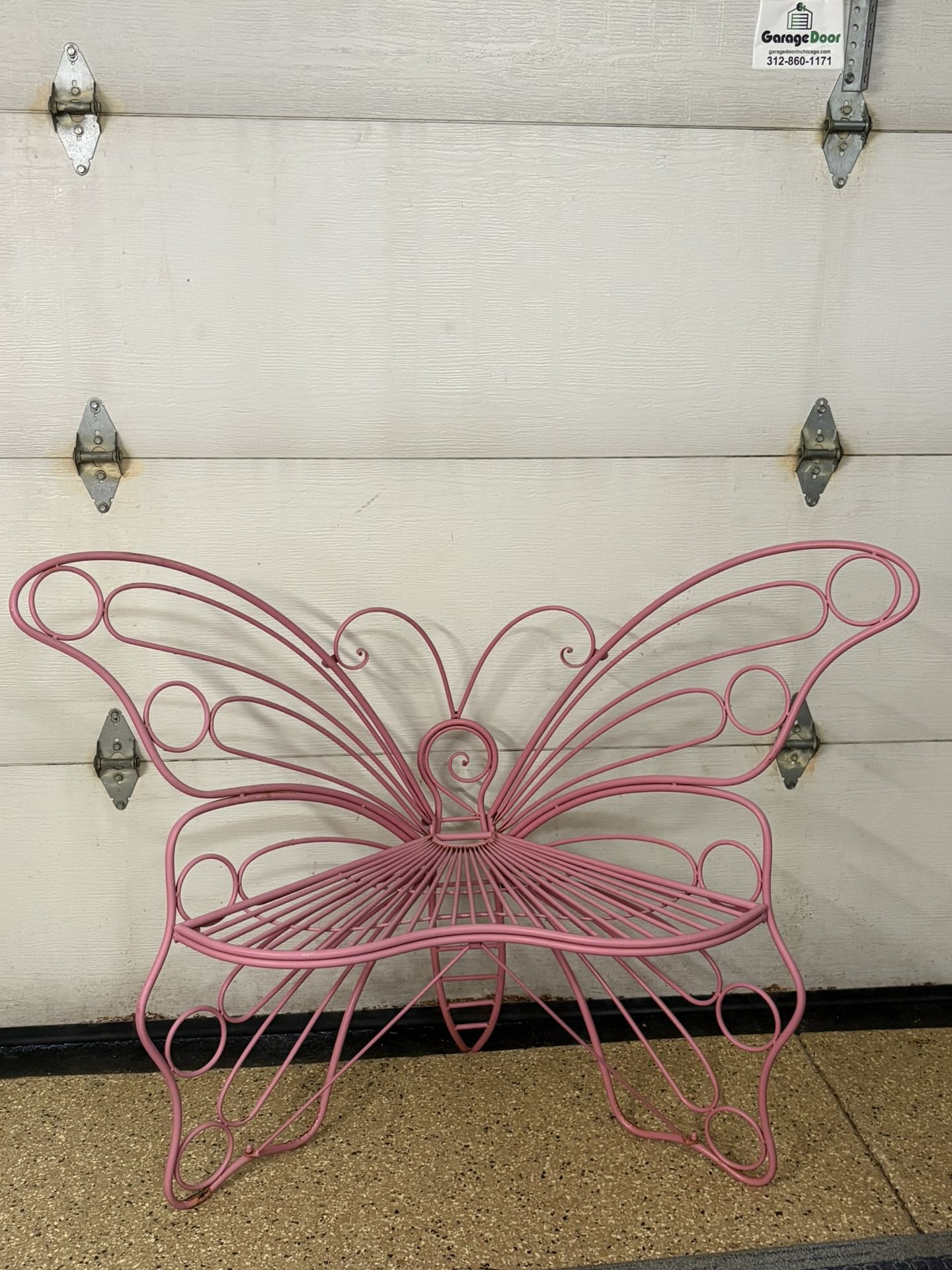 Large Outdoor Butterfly Bench 50”x40”