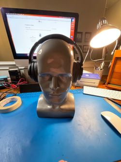 TREBLAB Z2 Wireless Ear-Cup Headphones - Black, Tested and Working