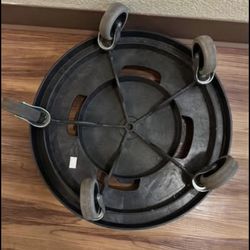 Round Trash Can Dolly Fit 20, 32, 44, 55 Gal Garbage