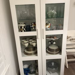 While IKEA Display Cabinet 
