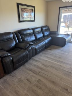 Leather Sofa Set