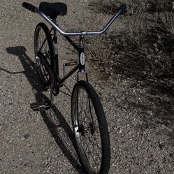 1950s 1960s Vintage SCHWINN Bicycle / Black Single Speed Cruiser 