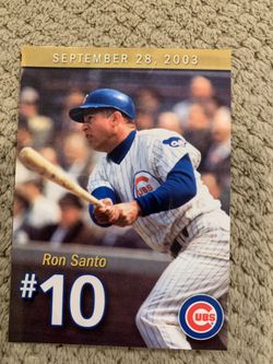 Ron Santo Commemorative Jersey Retirement Edition card