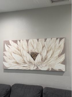 Large flower wall art