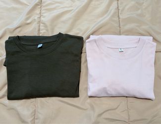 2-Pack GU Soft Cotton Crew Neck T-Shirt | Long