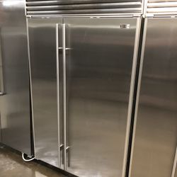Sub Zero 48” Stainless Steel Side By Side Built In Refrigerator 