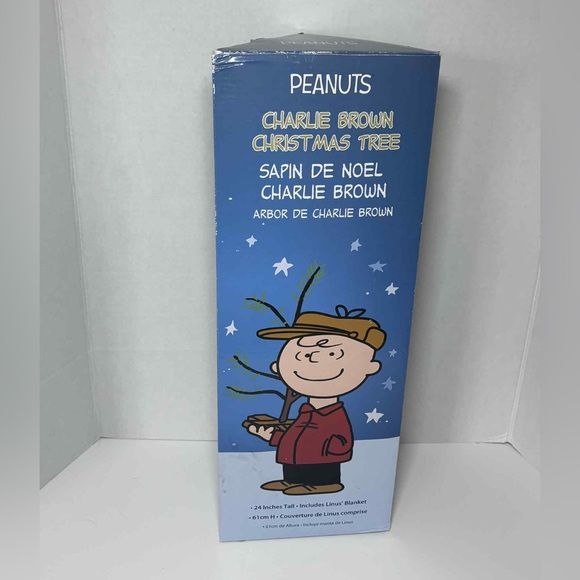Genuine CHARLIE BROWN CHRISTMAS TREE Peanuts Snoopy 24" Includes Linus’ Blanket