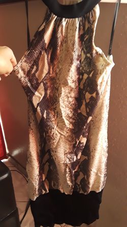 Brand new snake print bebe dress