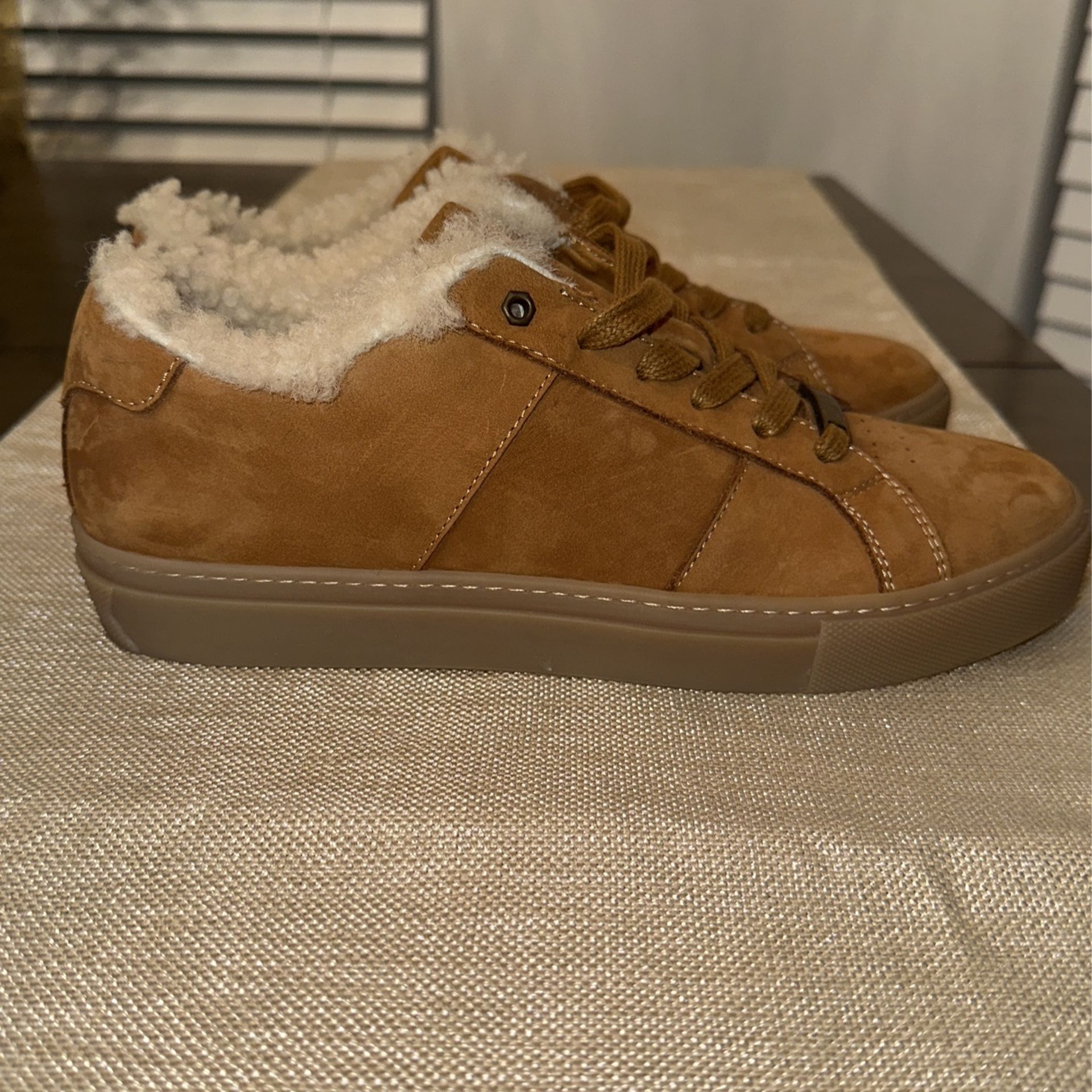 New* Greats Brooklyn Brown Nubuck Suede Leather Sneaker