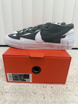 nike blazer low sacai iron grey size 11 new