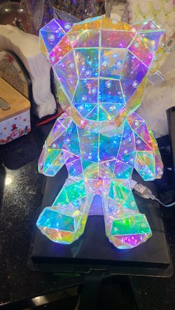 GREAT MOTHERS DAY GIFT !!!Beautiful Iridescent🥰 Nightlight Bear❤️