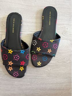 Brand and colorful Sandals Never worn