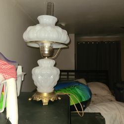 Antique Milk Lamp