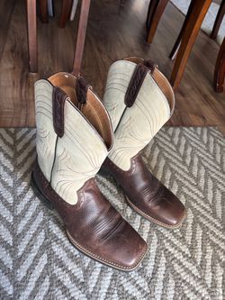Ariat Boots Brown Sport Wide Square Toe Cowboy