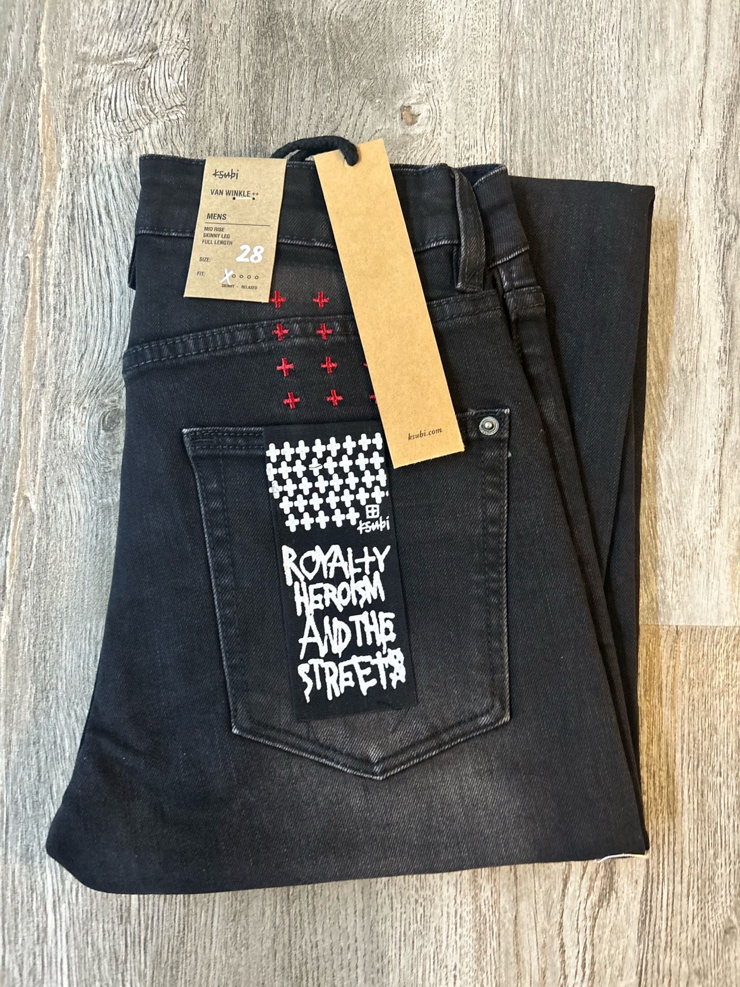 Ksubi Men Ksubi Van Winkle Skinny Fit Jeans Size 28