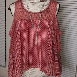 Size Small Lucky Brand Cold Shoulder Top