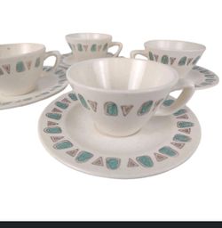 Metlox Poppy trail Navajo Dish And Cup Set