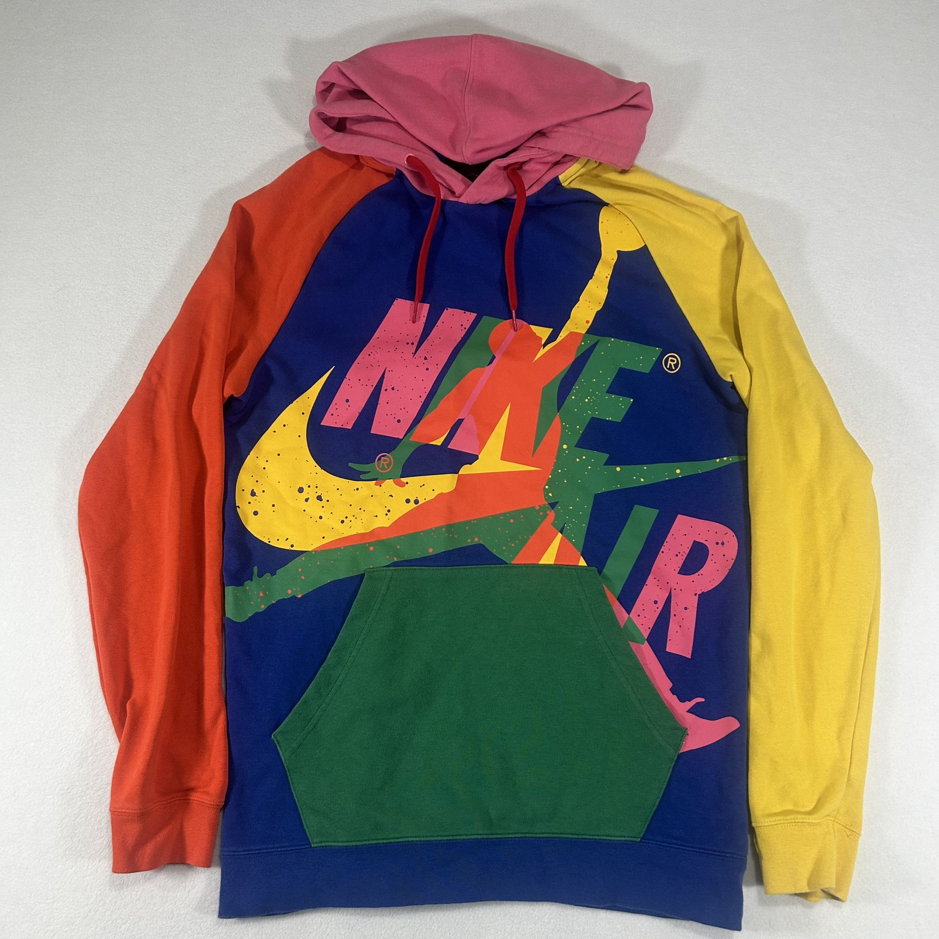 Nike Air Jordan 5 Men’s Medium Bel Air Throwback Big Graphic Hoodie Sweatshirt