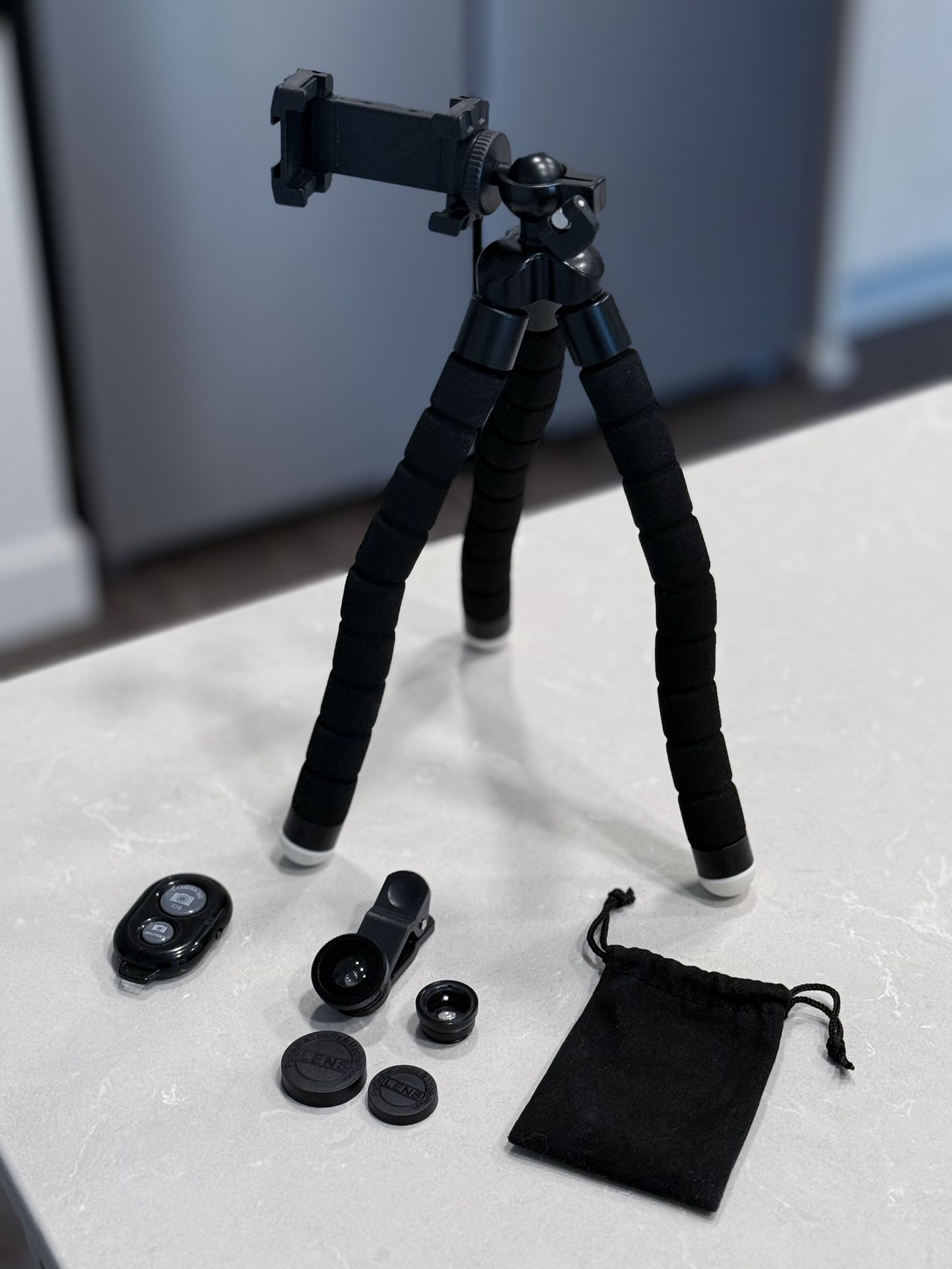 Mini Tripod & iPhone Lens Bundle