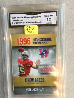 Drew Brees certified card